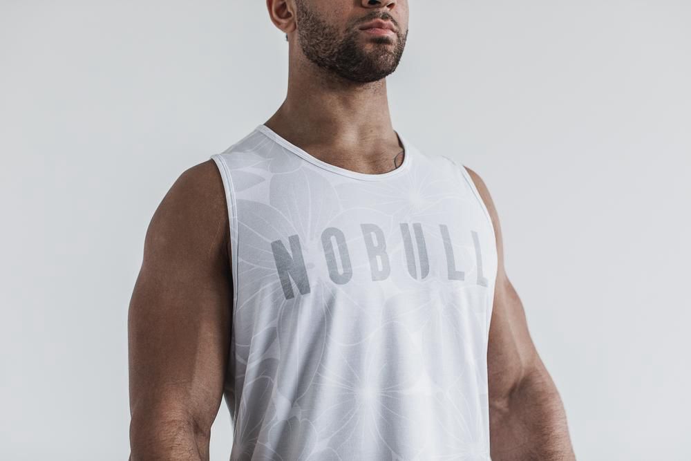 Débardeurs NOBULL Homme Blanche - NOBULL,France (8312-HDMSU)